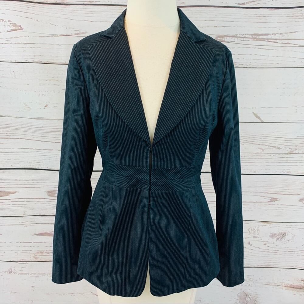 Nine West black pin stripe jacket blazer